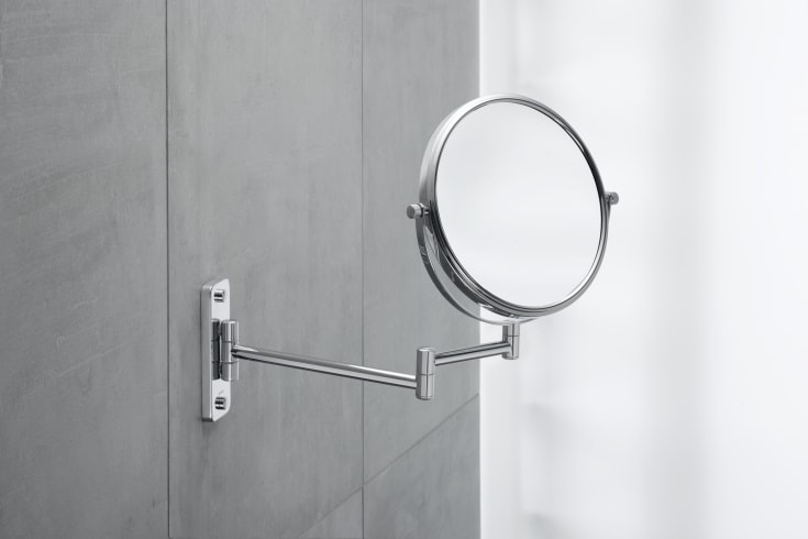 Duravit D-Code sminkspegel, 20,3 cm, krom