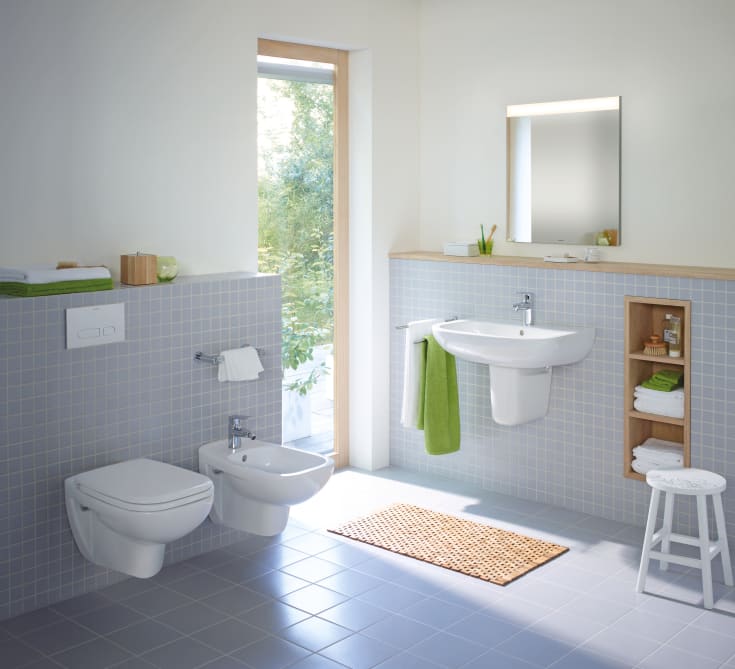 Duravit D-Code toiletbræt, soft close, hvid