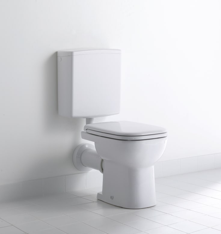 Duravit D-Code toiletbræt, soft close, hvid