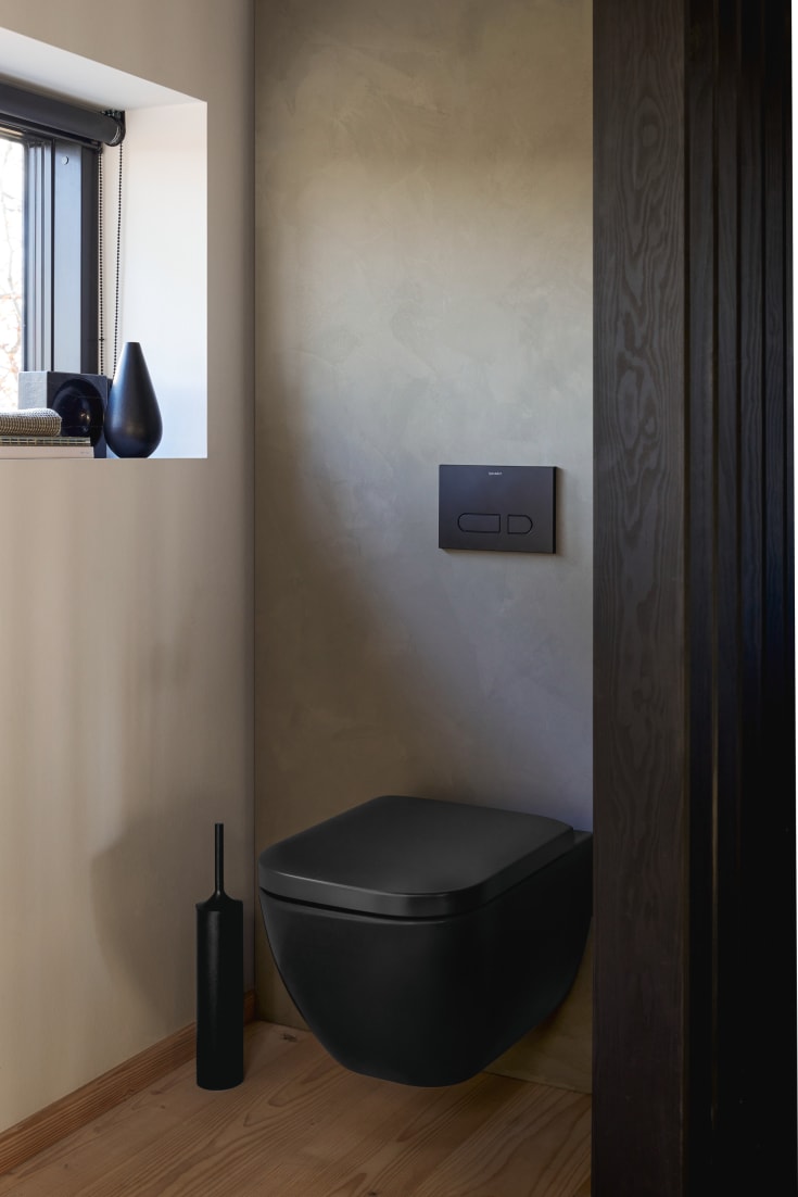 Duravit Happy D.2 toalettsits, soft close, snabbfäste, matt antracit