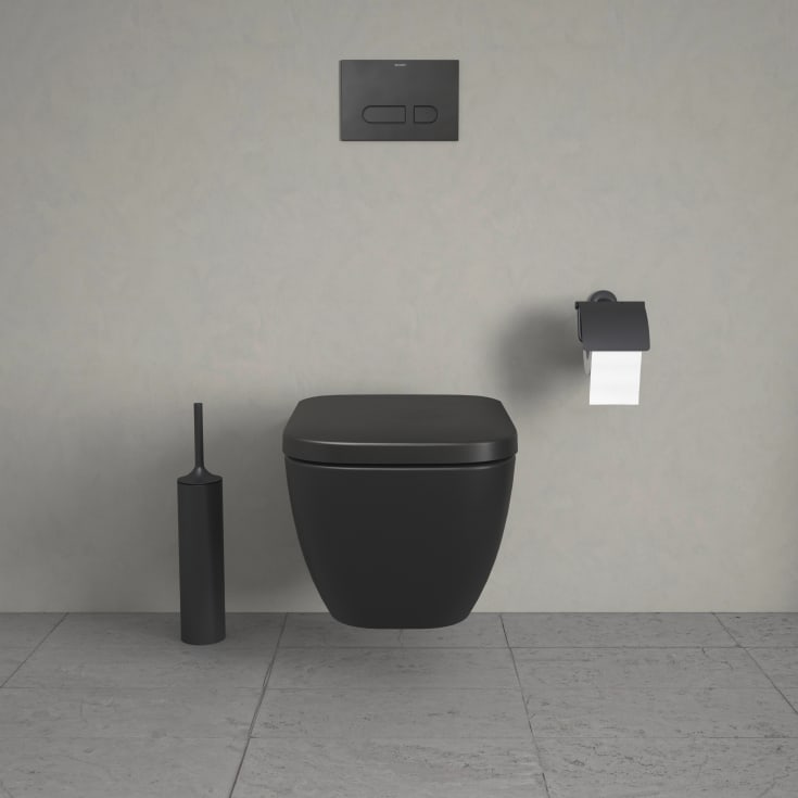 Duravit Happy D.2 toalettsete, soft close, avtagbar, matt antrasitt