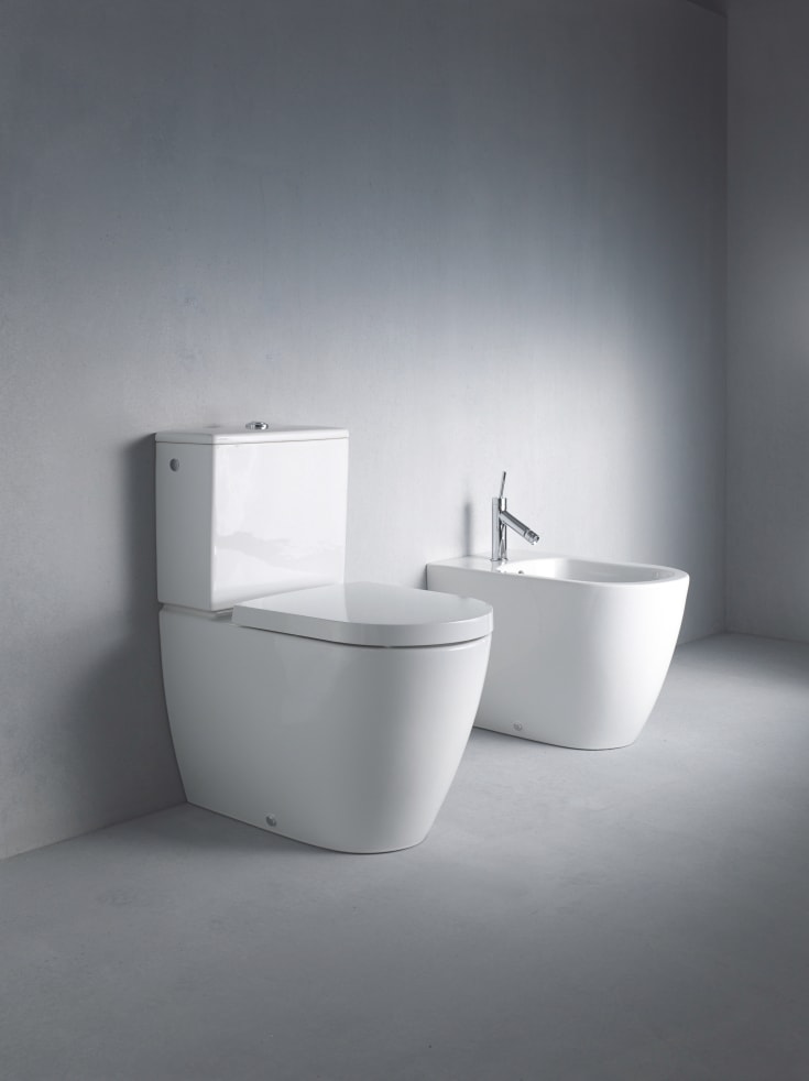 Duravit Me by Starck toalettsits, soft close, snabbfäste, vit