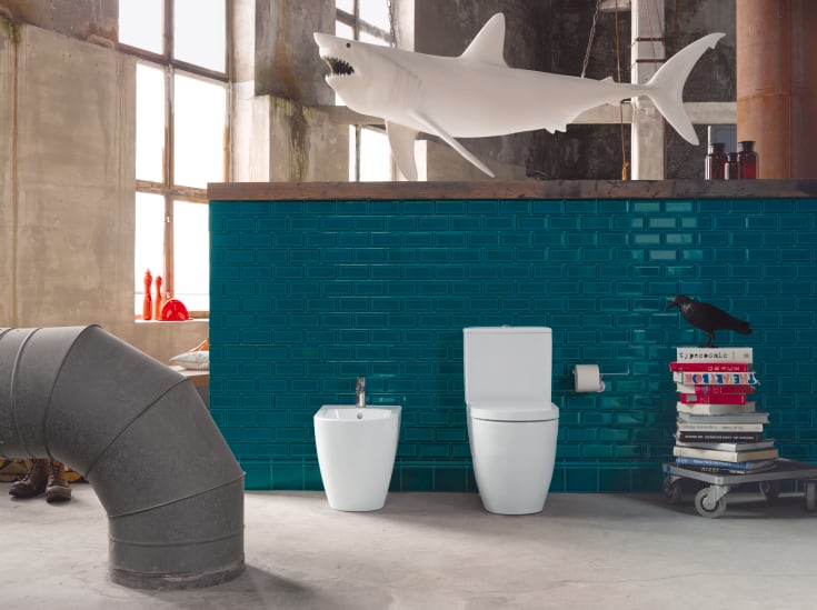 Duravit ME by Starck Compact toiletsæde, soft close, aftagelig, hvid
