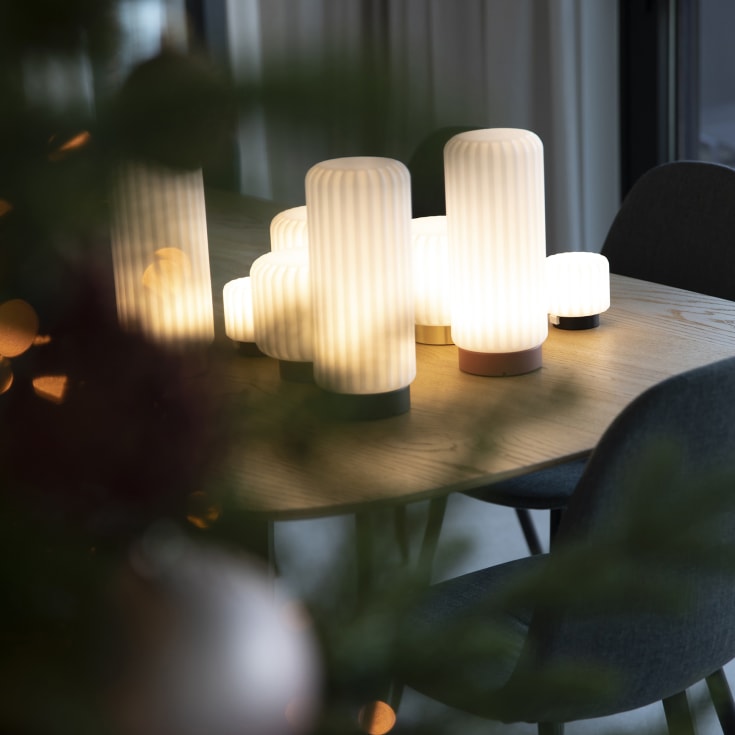 Atelier Pierre Dentelles oppladbar bordlampe, H29 cm, gull