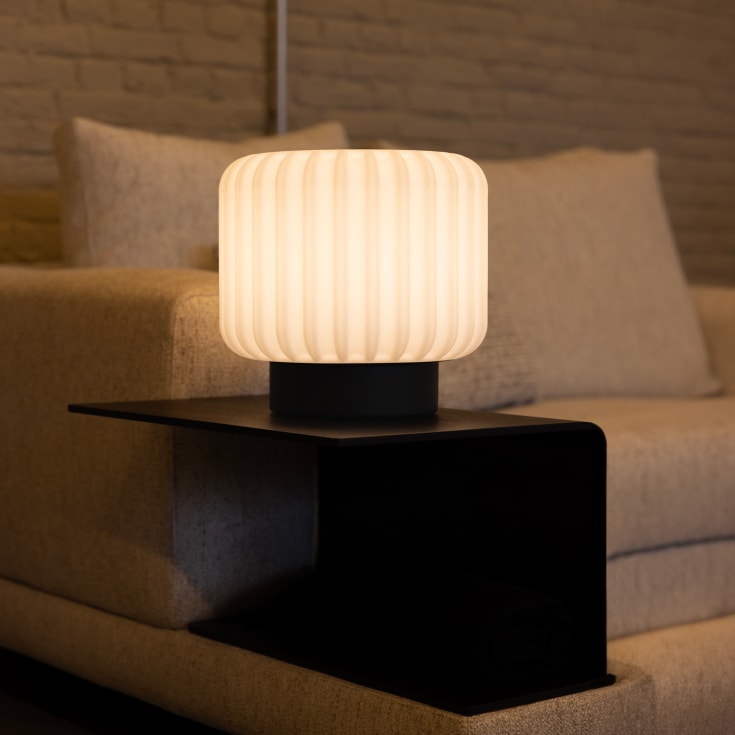 Atelier Pierre Dentelles oppladbar gulvlampe, H29 cm, sort