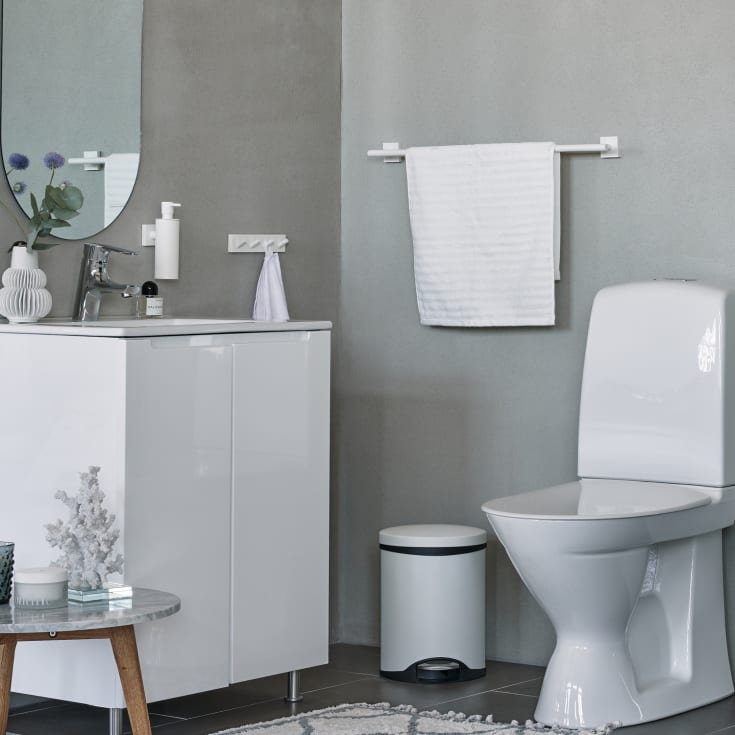 Smedbo Outline Lite toiletspand, 6 liter, hvid