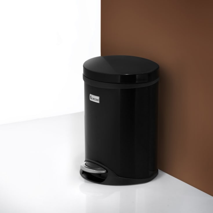 Smedbo Outline Lite toiletspand, 6 liter, sort