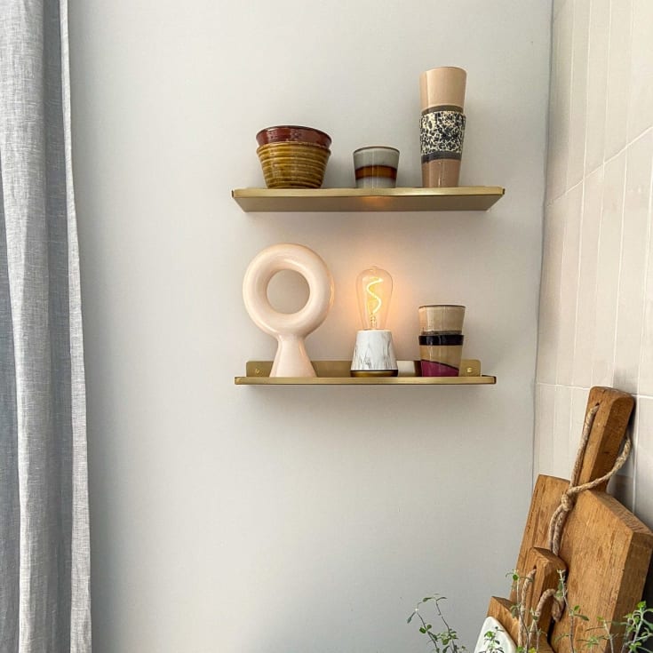 Humble One Smart uppladningsbar bordslampa, vit marmor