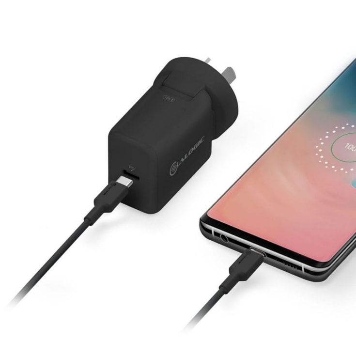 Alogic Elements PRO USB-C till USB-C laddarkabel 5A 2M, svart