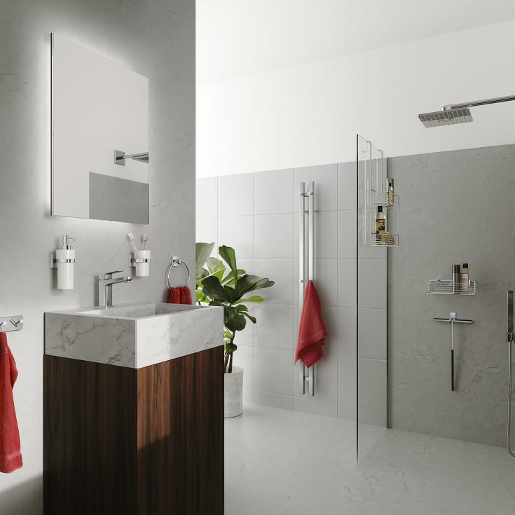 Smedbo Dry FK712 håndklædetørrer, el, 12x150 cm, poleret rustfrit stål