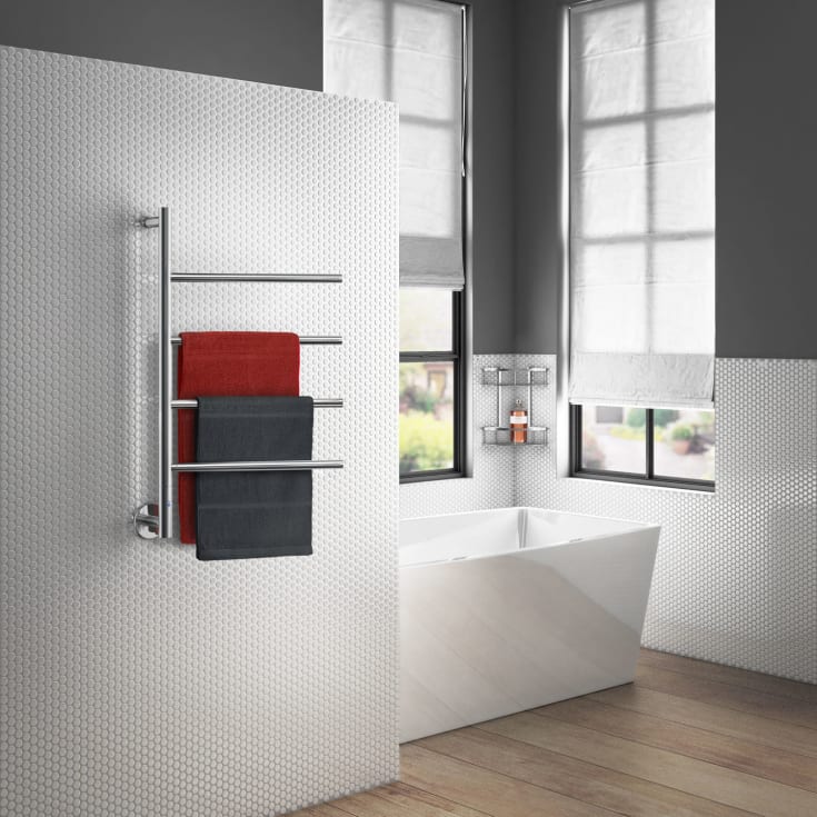 Smedbo Dry FK717 håndkletørker, 777 x 403 mm, polert rustfritt stål