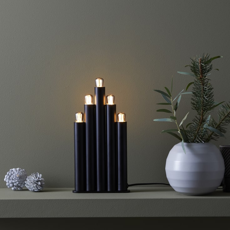 Markslöjd Organo julelysestake, sort