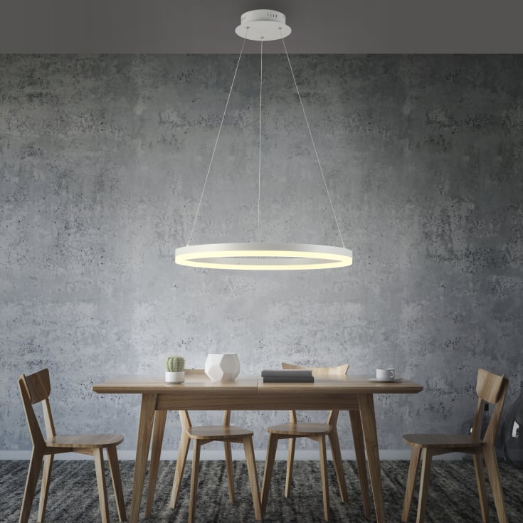Paul Neuhaus Titus lysekrone, hvid, Ø60 cm
