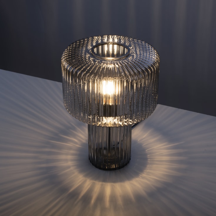 Paul Neuhaus Fungus bordlampe, røgfarvet