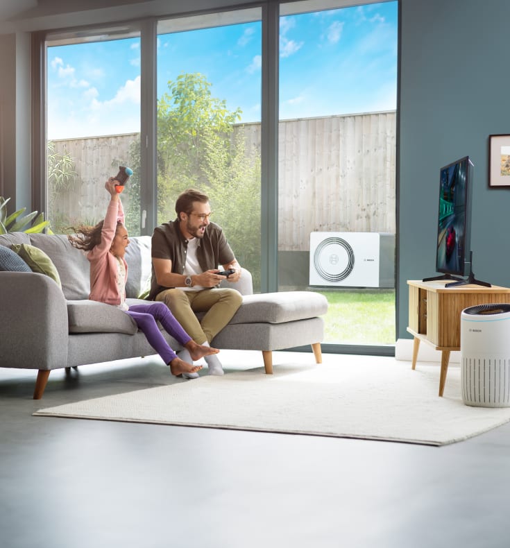 Bosch Compress 5800i AW luft til vand varmepumpe, udedel, 7kW