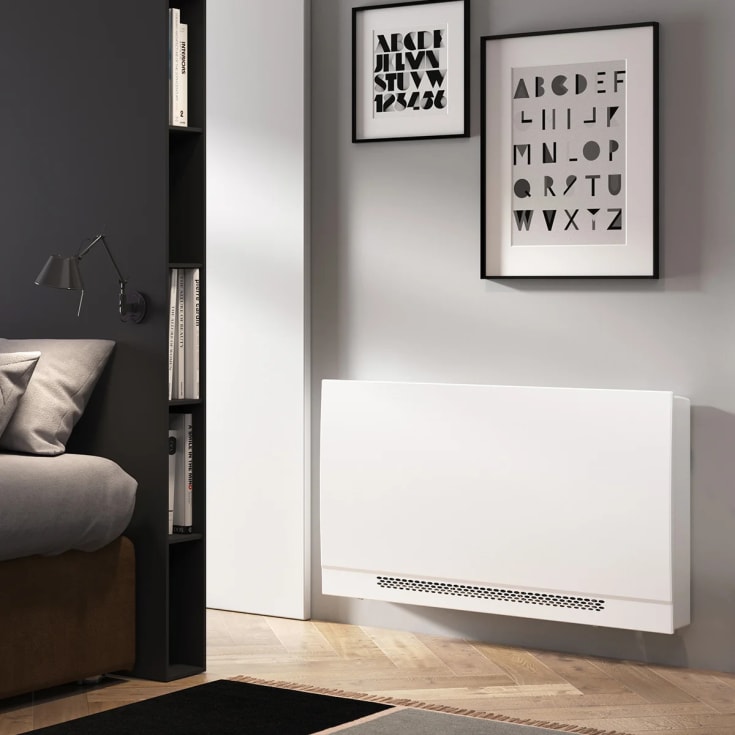 Carisma Whisper CFF-ECM 10 fläktkonvektor, 640x580 mm, vit
