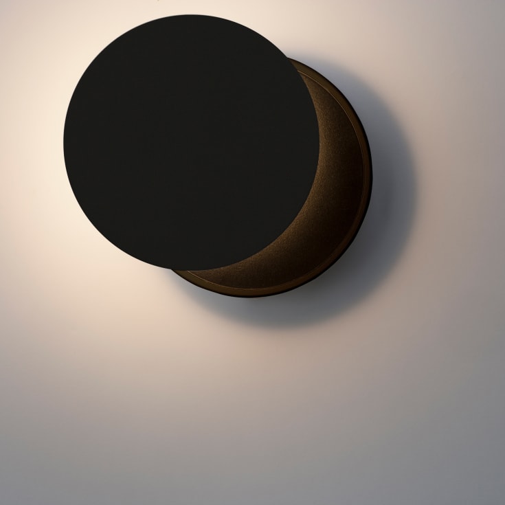 Antidark Dot væglampe, sort