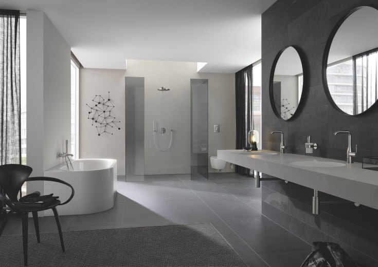 Grohe Skate Cosmopolitan spolplatta, stål