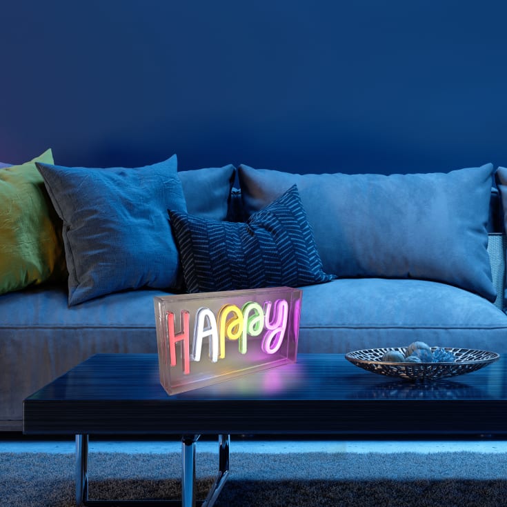 Paul Neuhaus Happy neonskilt