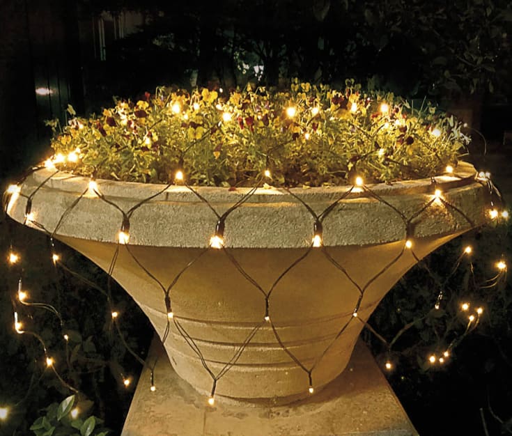 Veli Line utendørs lysnett, gult lys, 3x4 meter