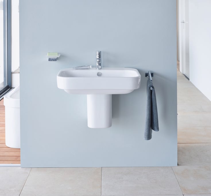 Duravit Happy D.2 håndvask, 65x50 cm, hvid