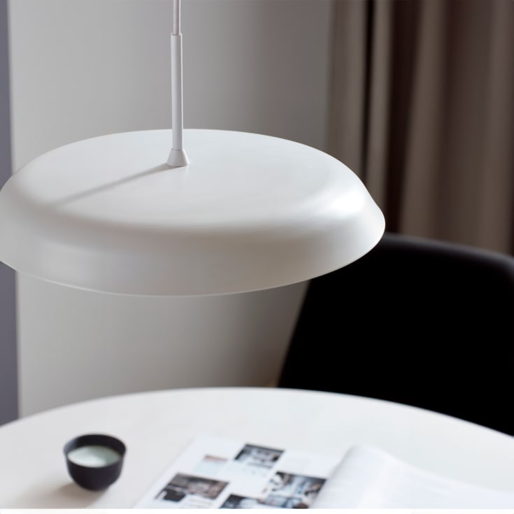 Nordlux Piso pendellampa, justerbar ljusfärg, vit
