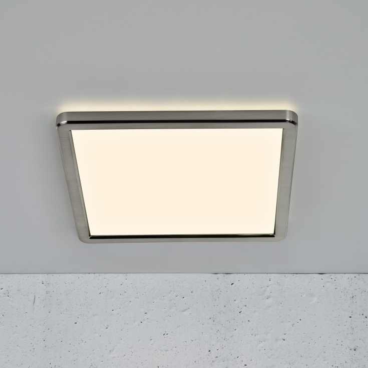 Nordlux Oja Square loftlampe, justerbar lysfarve, nikkel