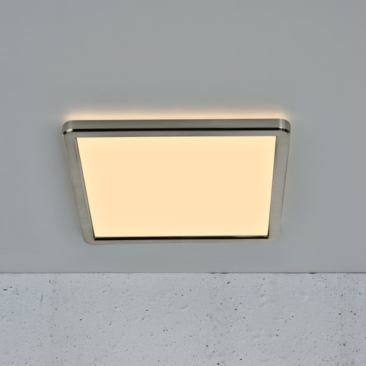 Nordlux Oja Square loftlampe, justerbar lysfarve, nikkel