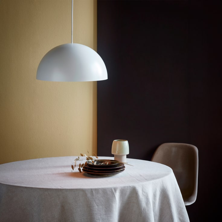 Nordlux Ellen pendellampa, vit, Ø40 cm