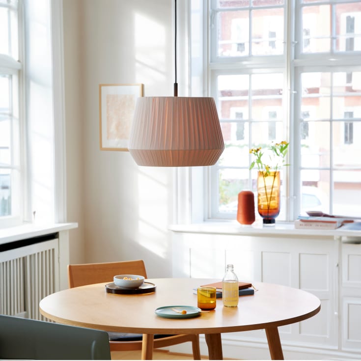 Nordlux Dicte pendel, beige, Ø40 cm