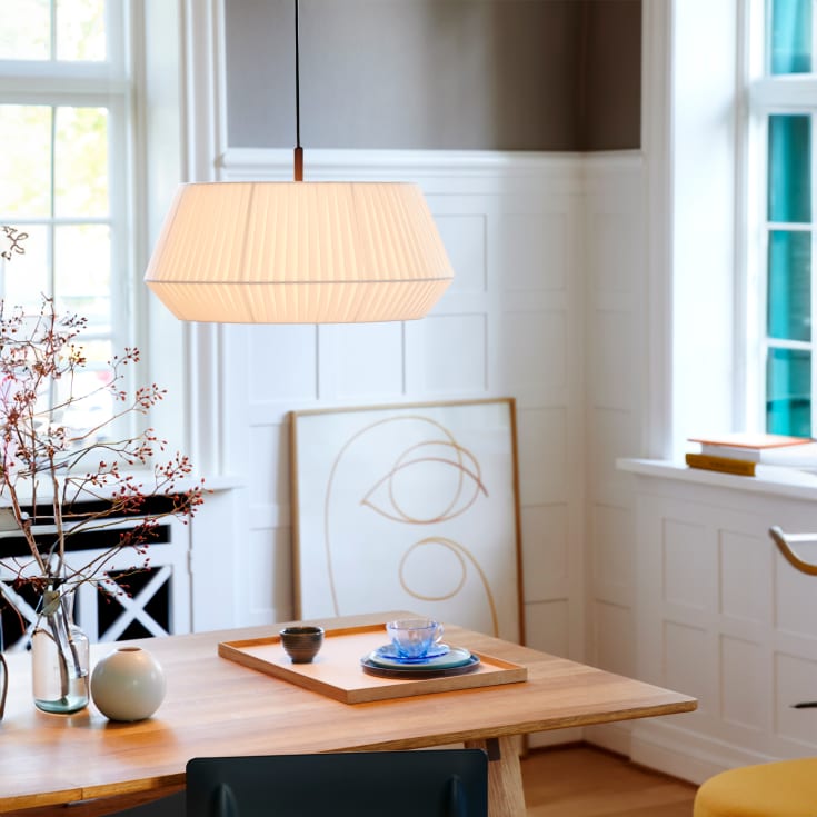 Nordlux Dicte pendellampe, hvit, Ø53 cm