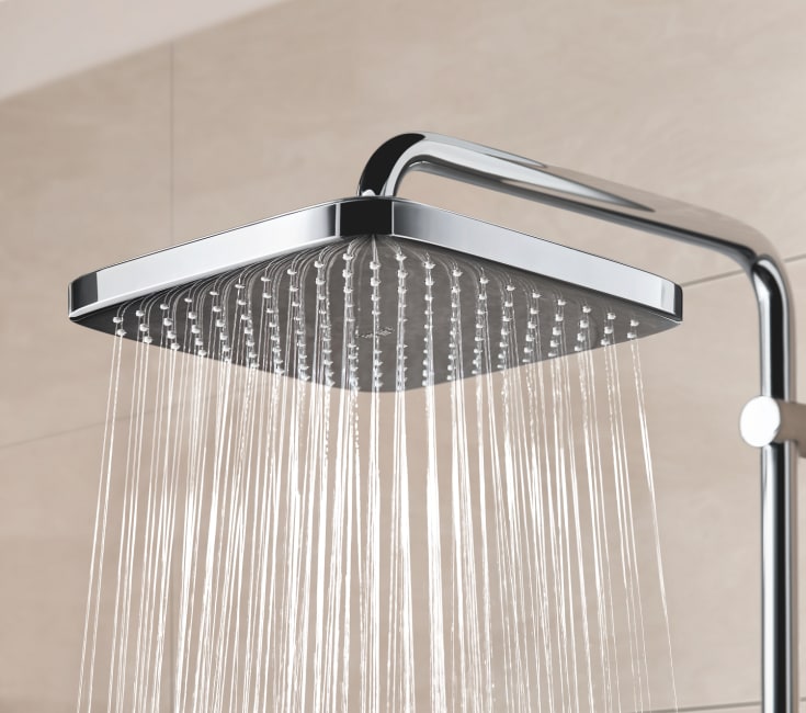 Grohe Quickfix Vitalio Start System 250 Cube duschset, vattenbesparande krom