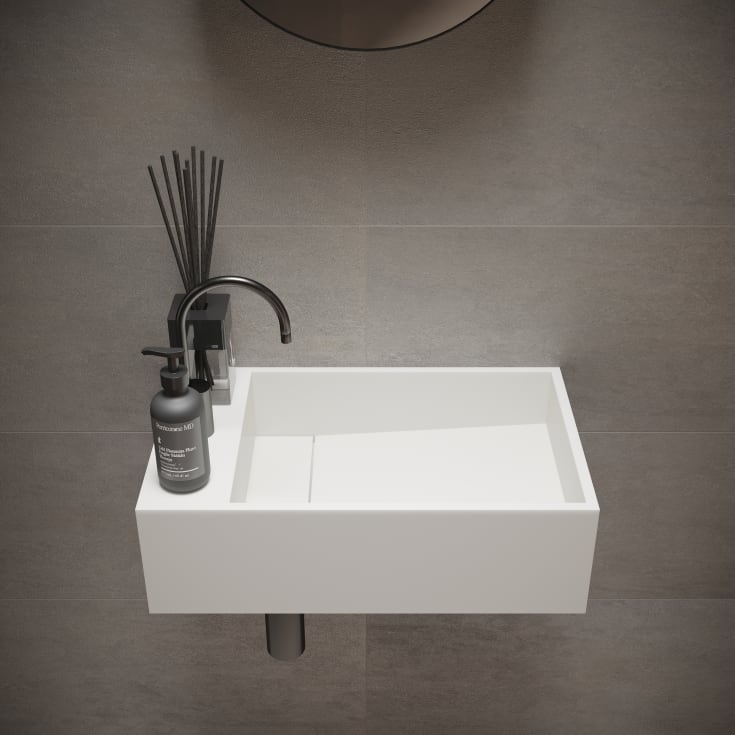 Ideavit SolidCube-50 servant, 50x30 cm, matt hvit