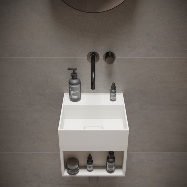 Ideavit SolidBliss-30SH servant, 30x30 cm, matt hvit