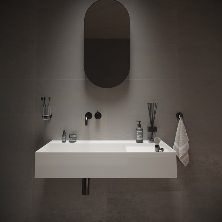 Ideavit SolidBliss-90 servant, 90x45 cm, matt hvit