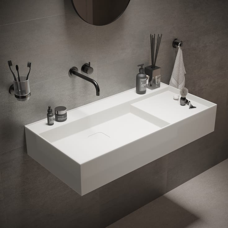 Ideavit SolidBliss-90 servant, 90x45 cm, matt hvit