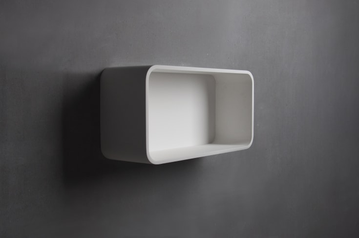 Ideavit SolidTondo hylla, 60x30x20 cm, matt vit