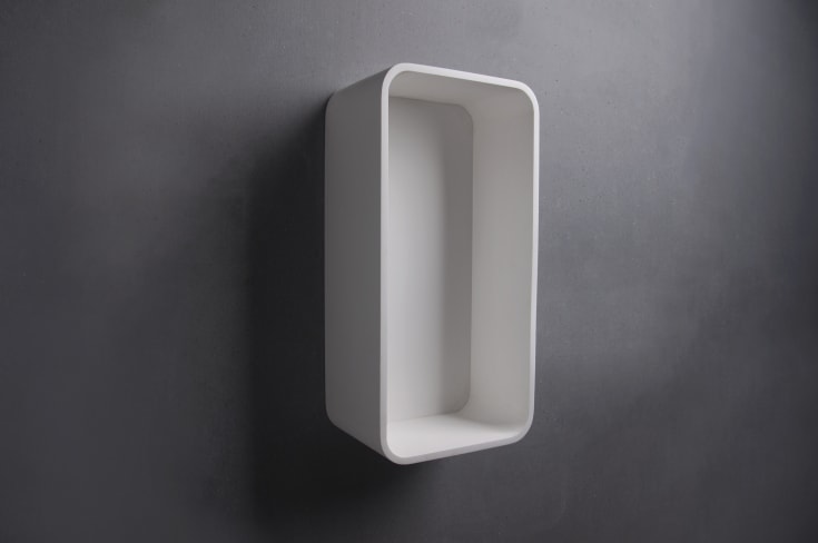 Ideavit SolidTondo hylla, 60x30x20 cm, matt vit