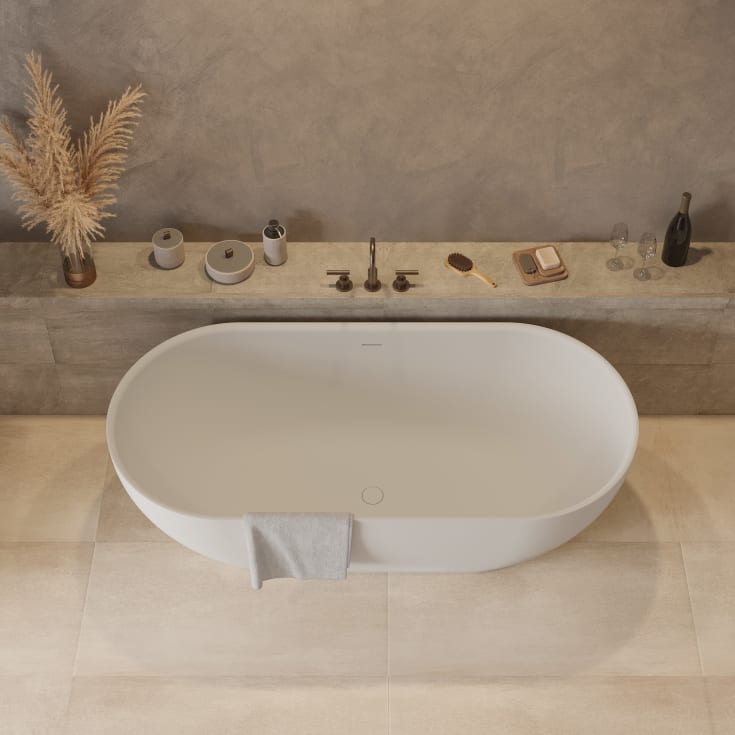Ideavit SolidEra-170 badekar, 170x80 cm, matt hvit