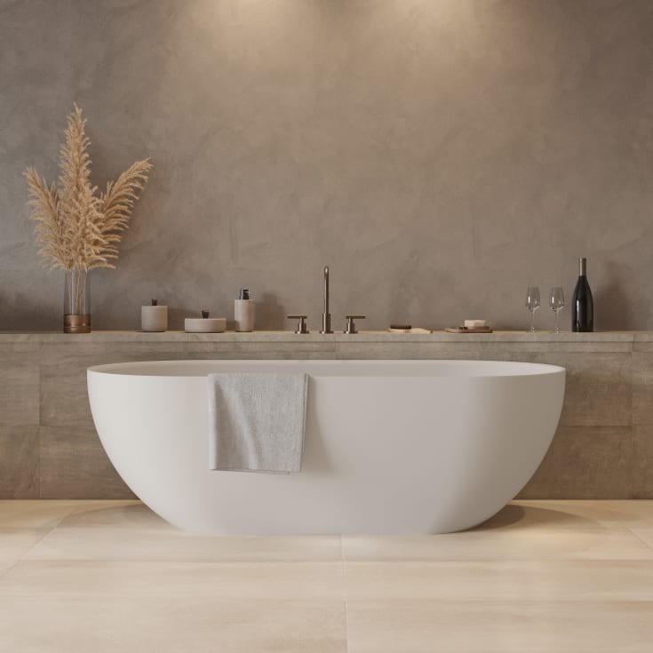 Ideavit SolidEra-170 badekar, 170x80 cm, matt hvit