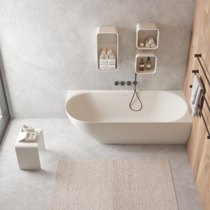 Ideavit SolidNova badkar, 180x80 cm, matt vit