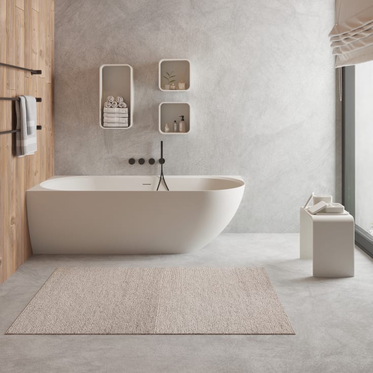 Ideavit SolidNova badekar, 180x80 cm, matt hvit