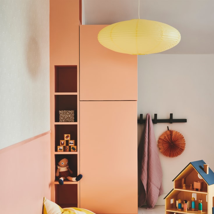 Nordlux Villo rispapperslampa, gul