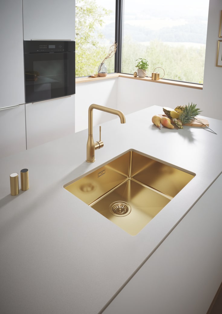Grohe Essence köksblandare, mässing