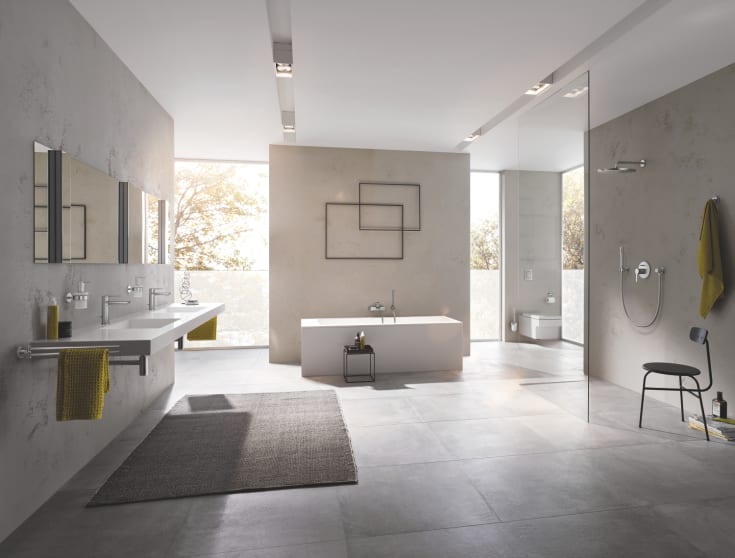 Grohe Essentials toalettborste, rostfritt stål