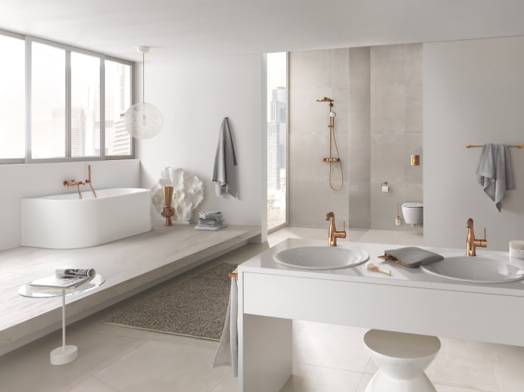 Grohe Essentials toalettborste, koppar
