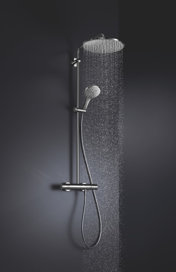 Grohe Rainshower Mono takdusch, Ø31 cm, vattenbesparande, krom