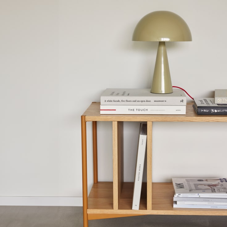 Hübsch Mush bordslampa, beige, 33 cm