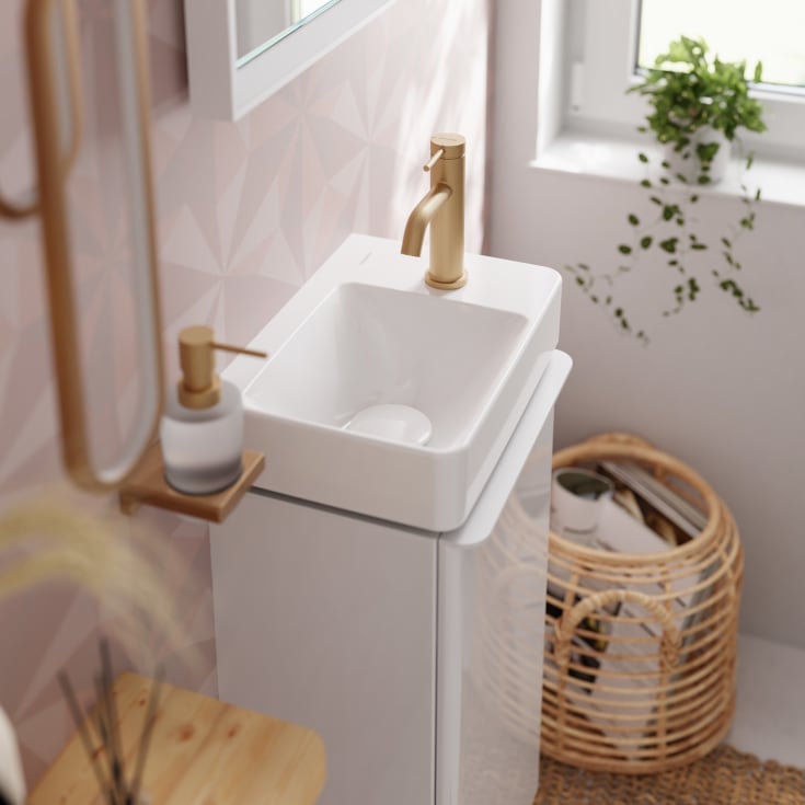 Hansgrohe Tecturis S tvättställsblandare, matt vit