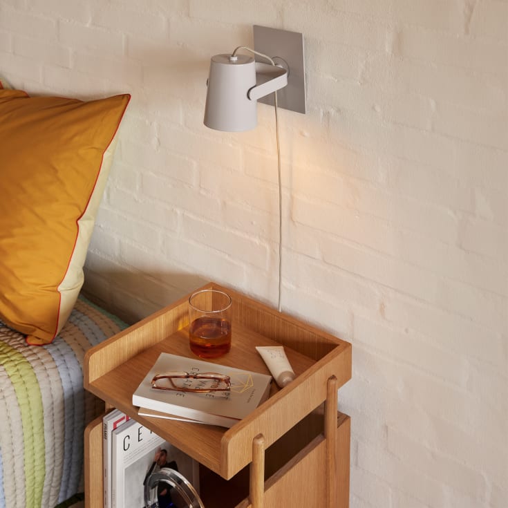 4 st Hübsch Ardent vägglampa, ljusgrå